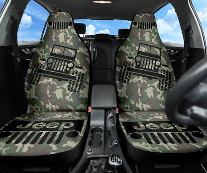 Jeep Offroad Car Seat Covers Camouflage Woodland Style 1 212801