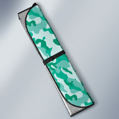 Cool Mint Green Camo Car Auto Sun Shades 211501