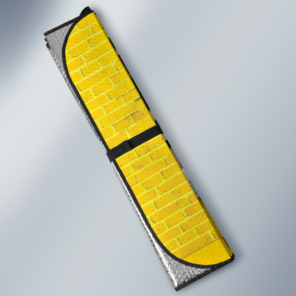 M&M Yellow Funny Car Auto Sun Shades 210101