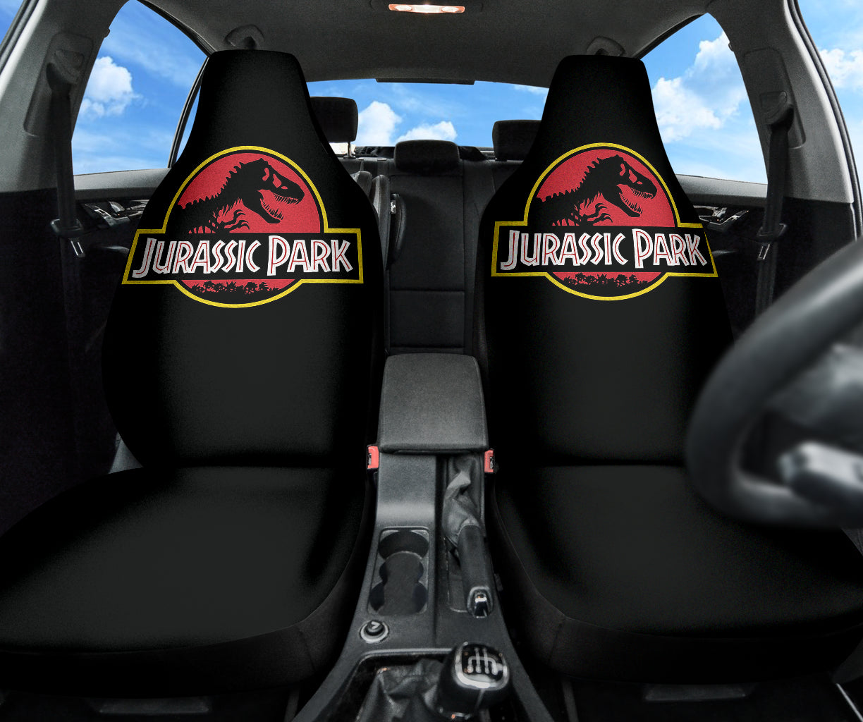 Jurassic Park Art Car Seat Covers Movie Fan Gift 213101