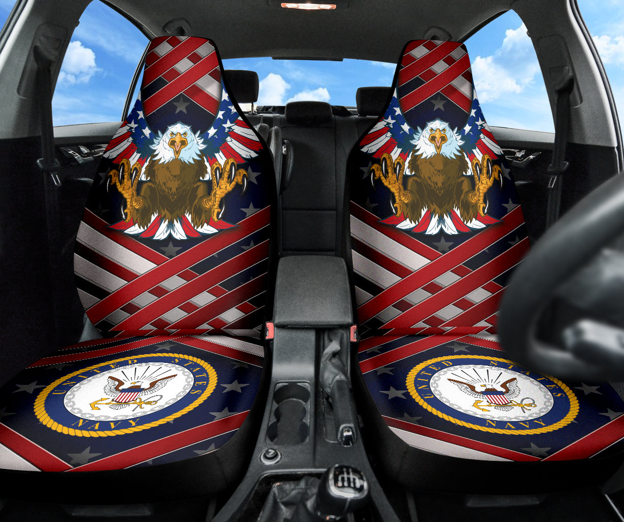 US Navy Car Seat Covers Style 2 210502