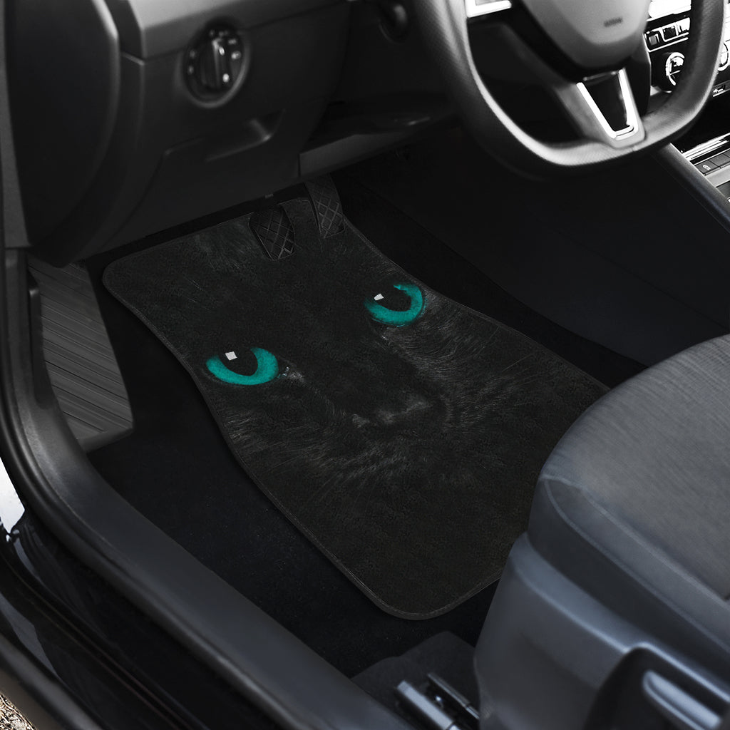 Green Cat Eyes Car Floor Mats 211302