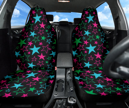 Stars Colorful Car Seat Covers 210302
