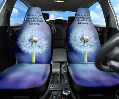 Compliment Quote When I See You, Everything Else Within The Frame Falls Away Car Seat Covers Style 1 213101