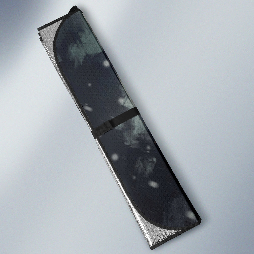 Black Panther Head with Intense Amber Gaze Car Auto Sun Shades 211502