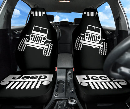 Jeep Offroad Wobble Car Seat Cover White Black Version 1 211302