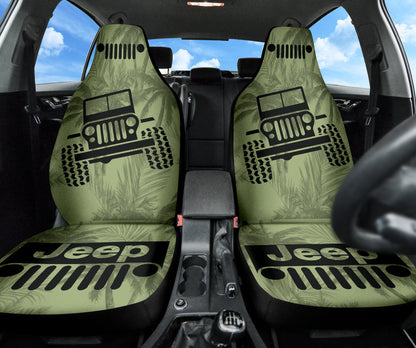 Jeep Offroad Drabolive Black Beach Palms Car Seat Covers Style 2 211201