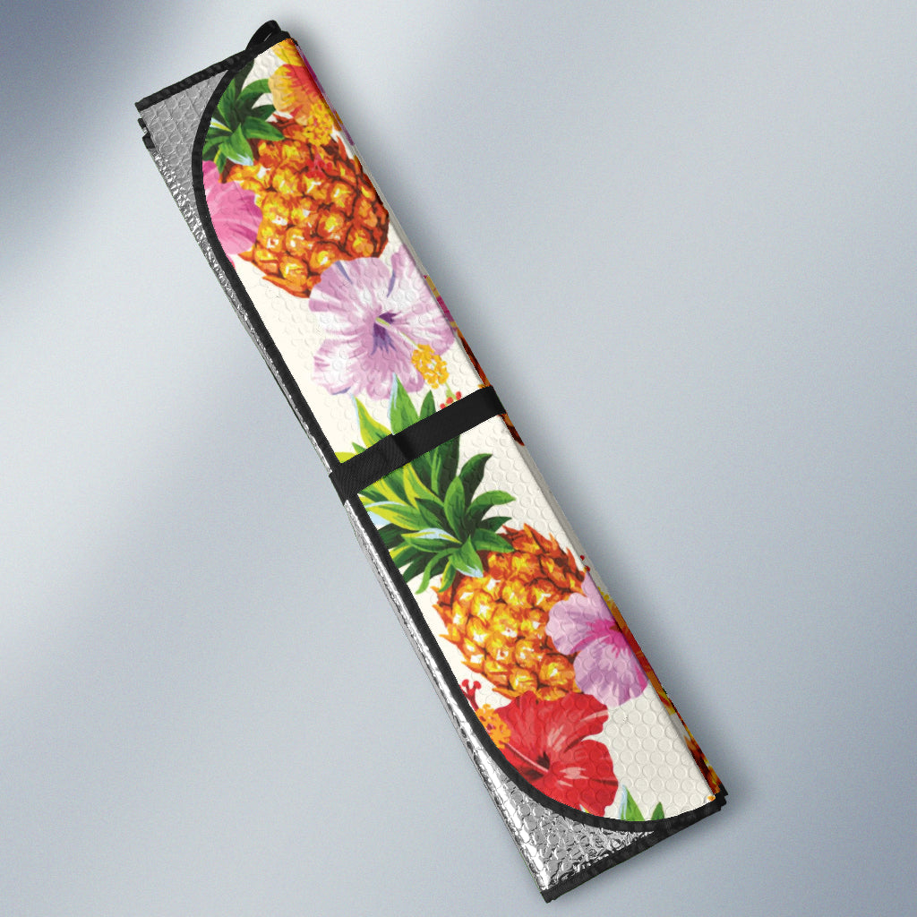 Hawaii Pineapple Hibiscus Car Auto Sun Shades 212501