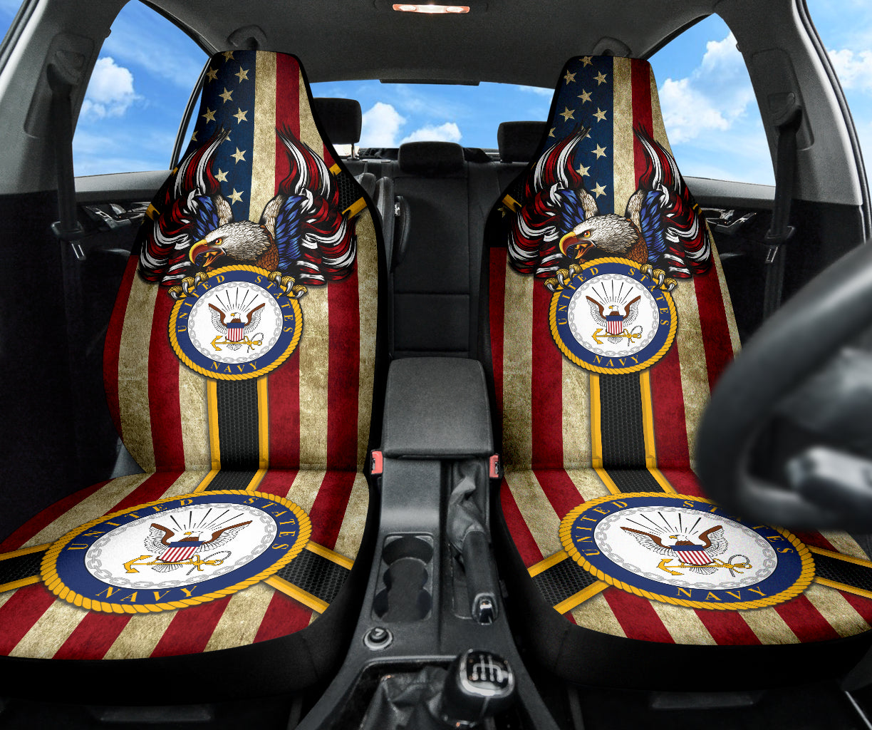 US Navy Car Seat Covers Style 3 210502