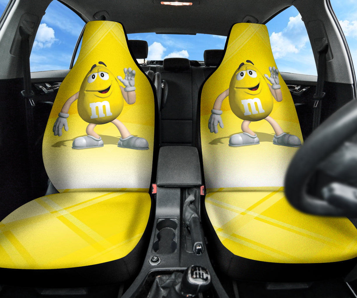 Racing Goes Nuts In Nascar M&M Chocolate Car Seat Covers 211402