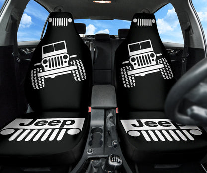 Jeep Offroad Wobble Car Seat Cover White Black Version 2 211302