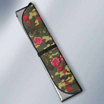 Red Rose Camo Car Auto Sun Shades 212201