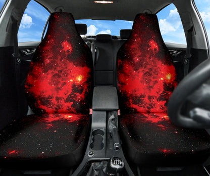 Red Galaxy Car Seat Covers 210101