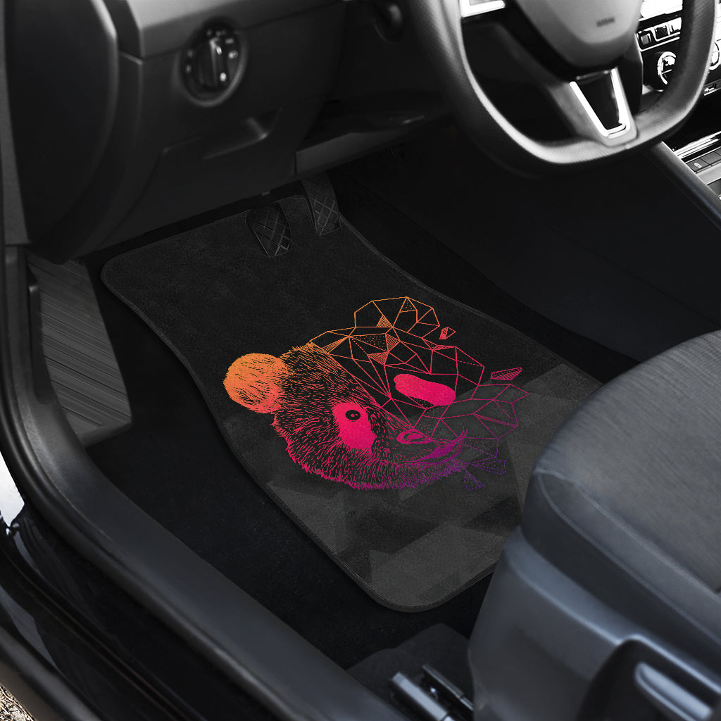 Awesome Poly Panda Design Car Floor Mats 211106