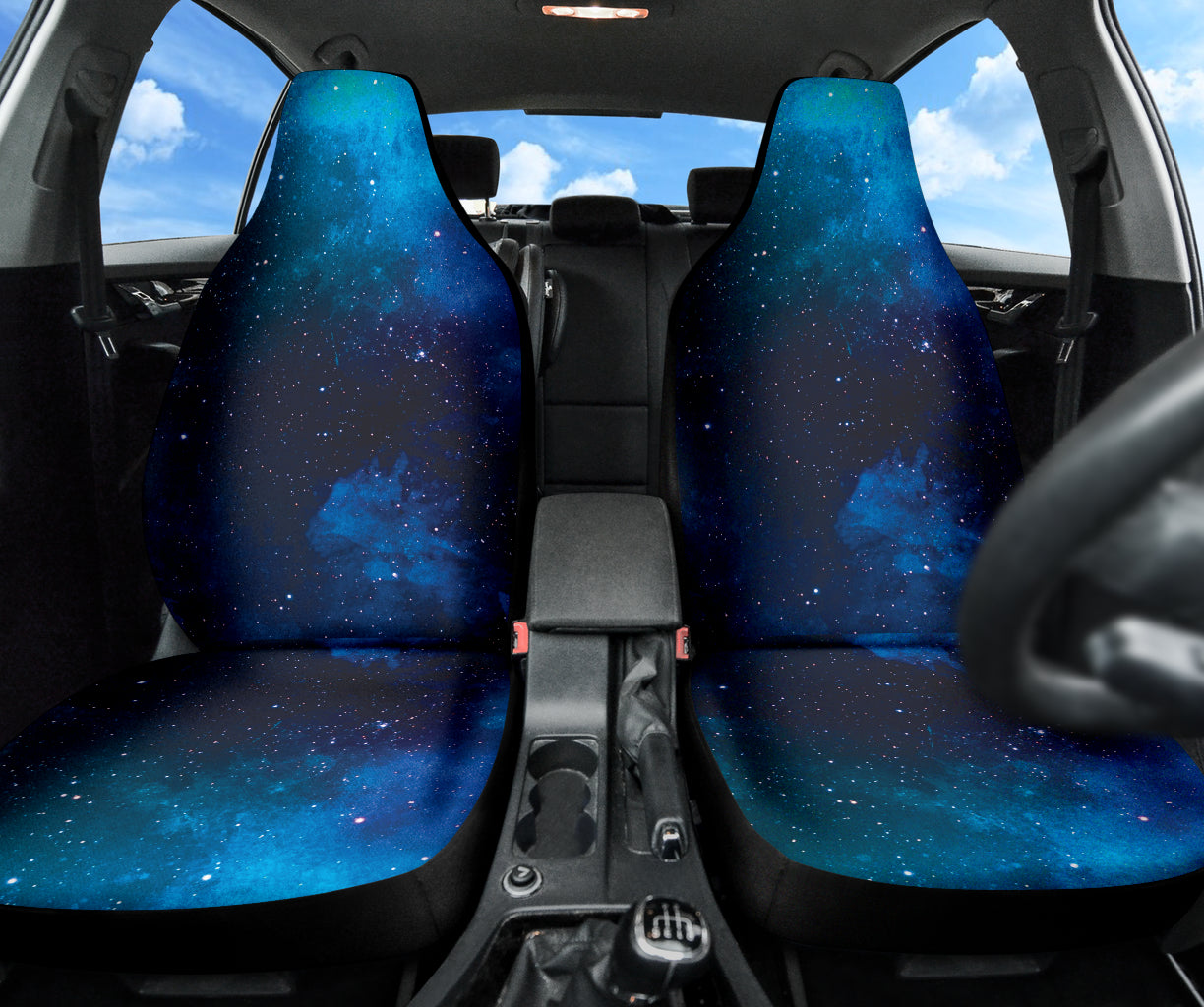Blue Galaxy Car Seat Covers 210101