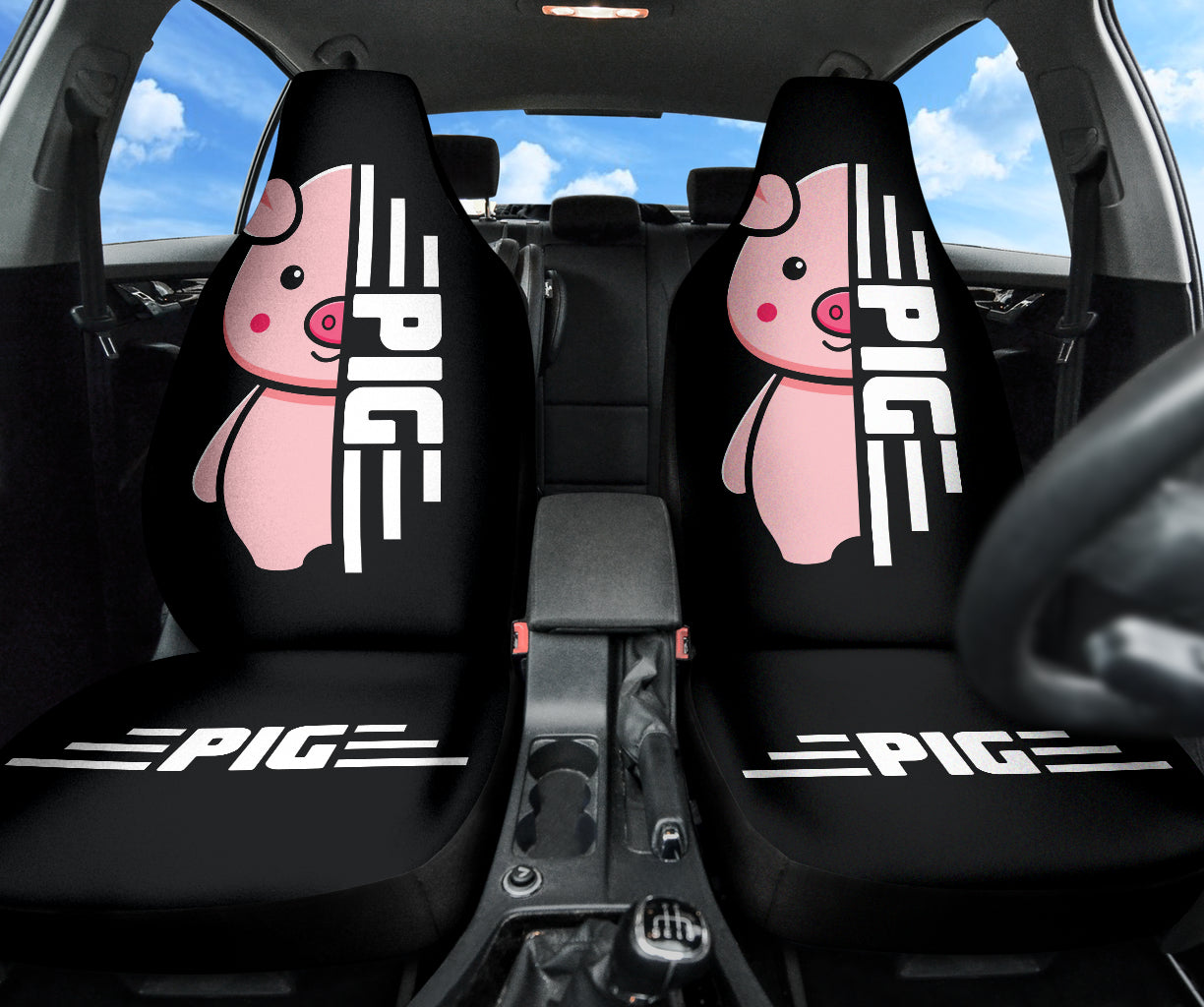 Cute Pig Print Car Seat Covers 212201