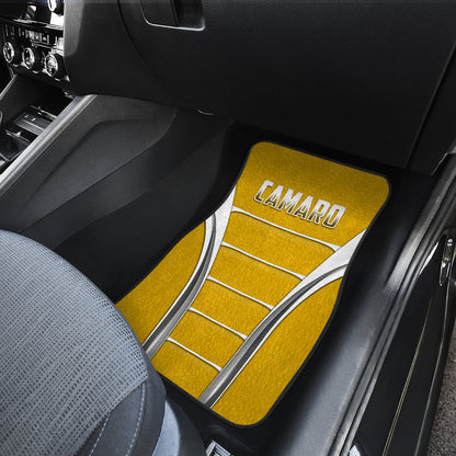 Camaro Yellow Style Car Floor Mats 211401