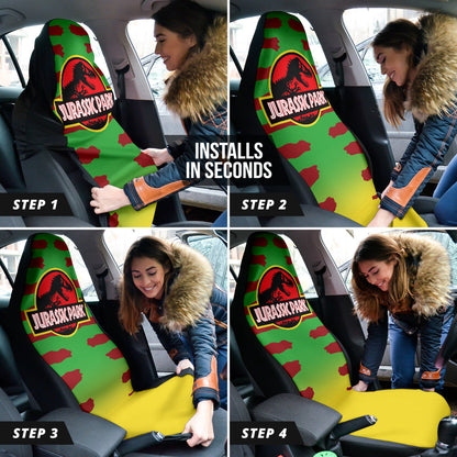 Jurassic Park Automobiles Car Seat Covers Jurassic World Style 1 213001