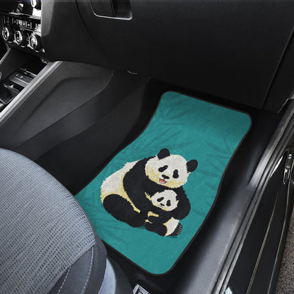 Cute Panda Family Car Floor Mats 211106