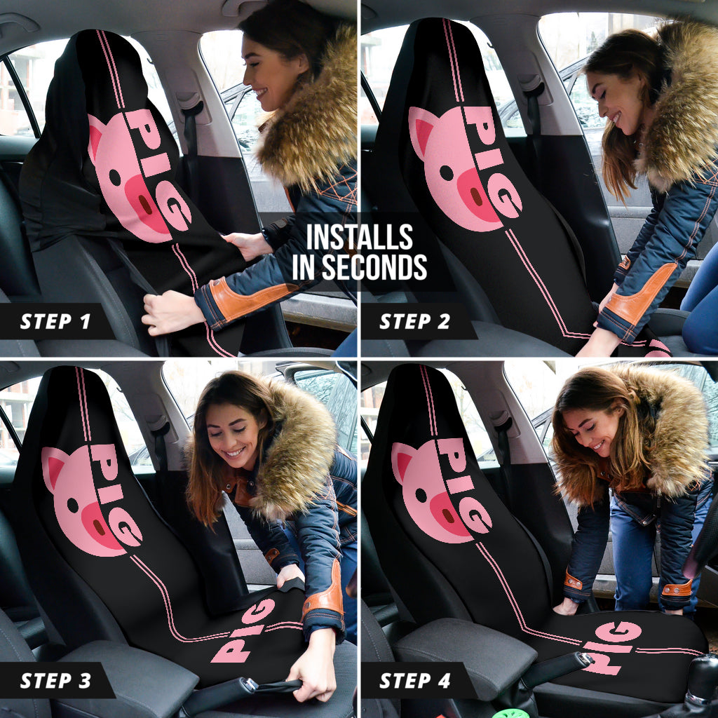 Pink Pig Lovers Car Seat Covers 212201