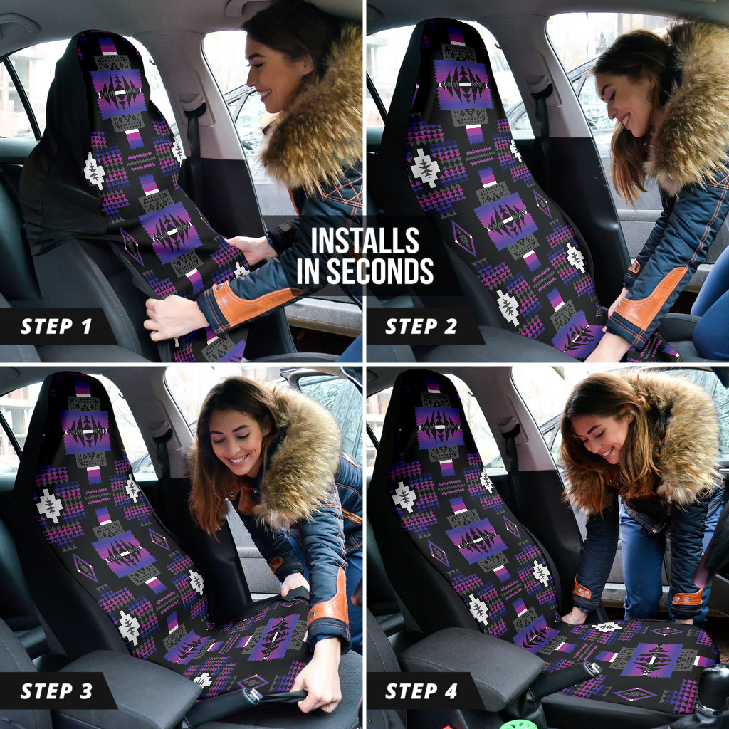 Seven Tribes Purple Car Seat Covers 212301