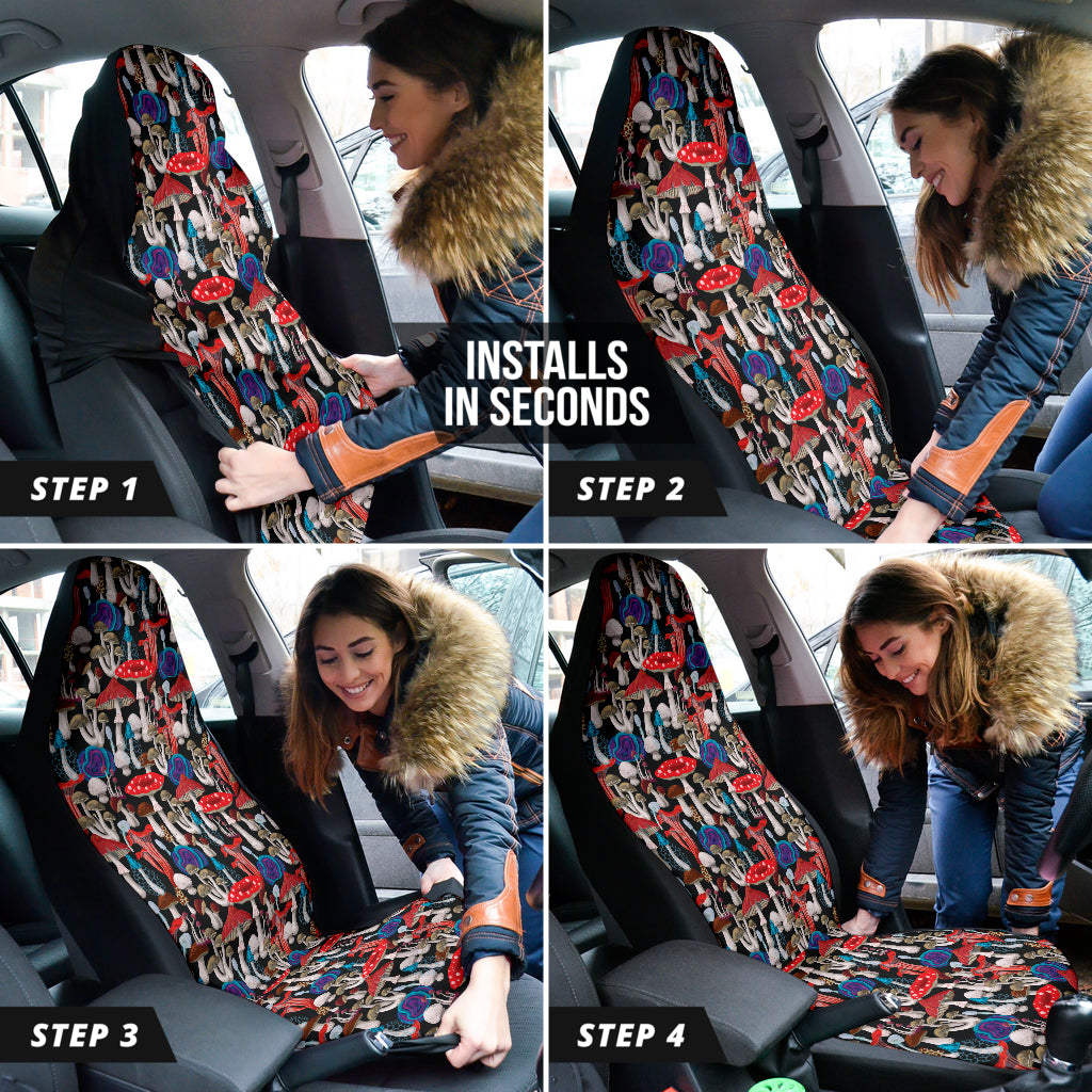 Mushroom Colorful Car Seat Covers 212301