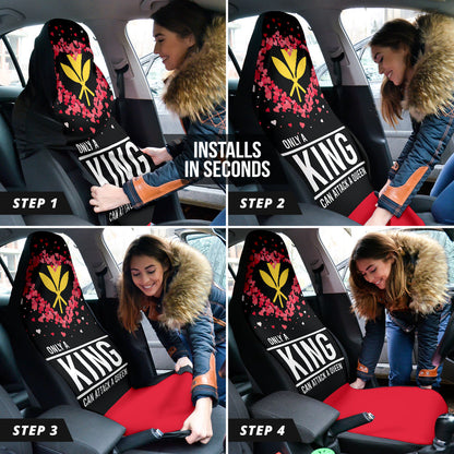 Hawaiian Kanaka Maoli Valentine King Car Seat Covers 212301