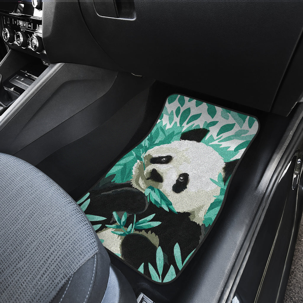 Panda Design Bamboo Printed Car Floor Mats 211106