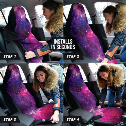 Amazing Purple Universe and Planets Car Seat Covers 1 212401