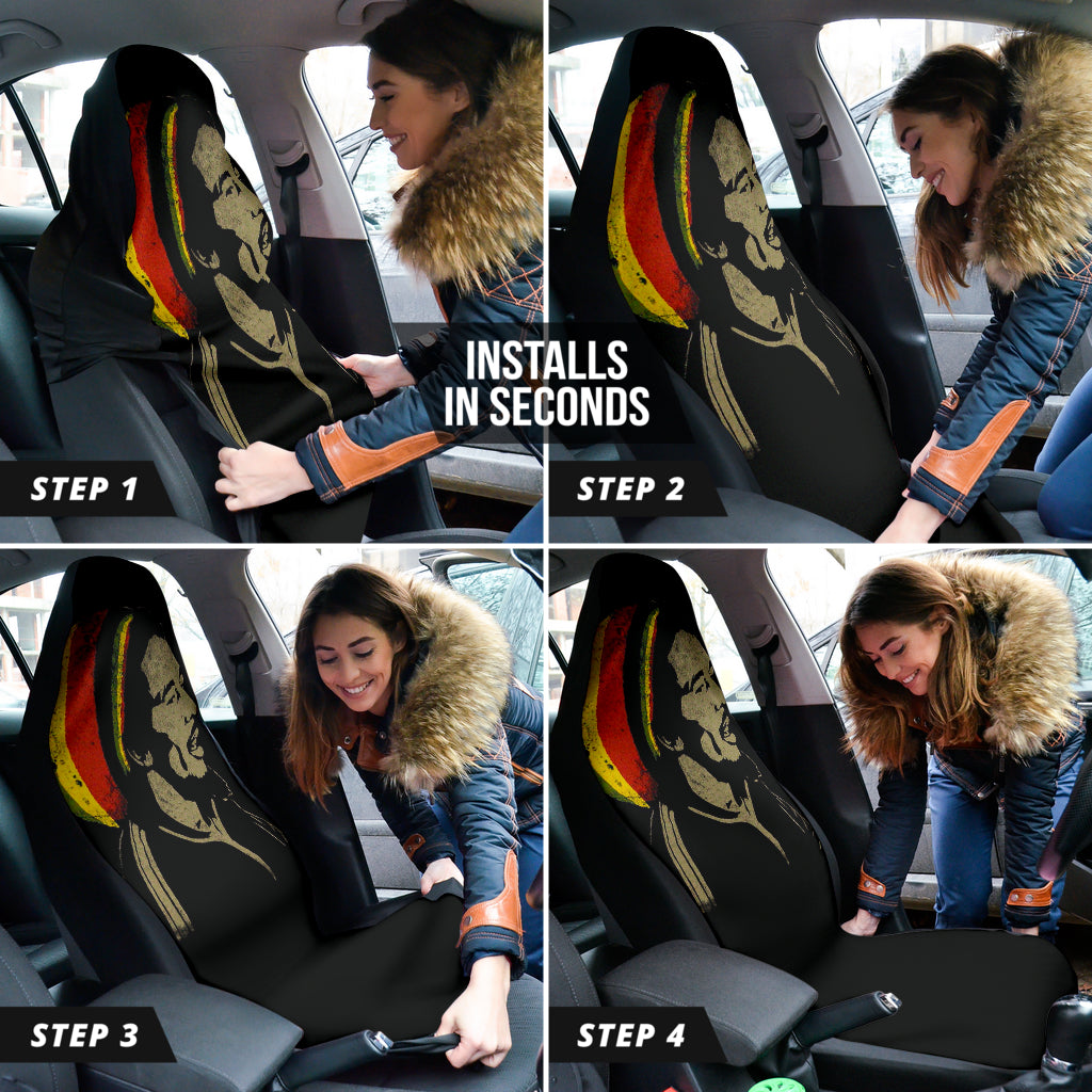 Reggae Rasta Bob Marley Lifestyle Graphic Car Seat Covers Version 1 211502