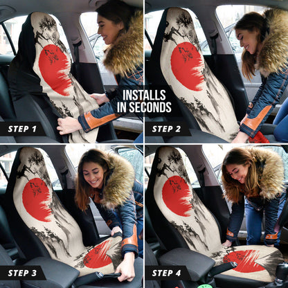 Japan Mountain Landscape Car Seat Covers 212801