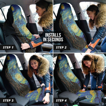 Starry Night Van Gogh Car Seat Covers Amazing Best Gift Ideas 212401