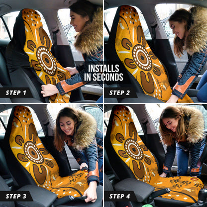 Australia Aboriginal Art In Spring Style Car Seat Covers 2 212501