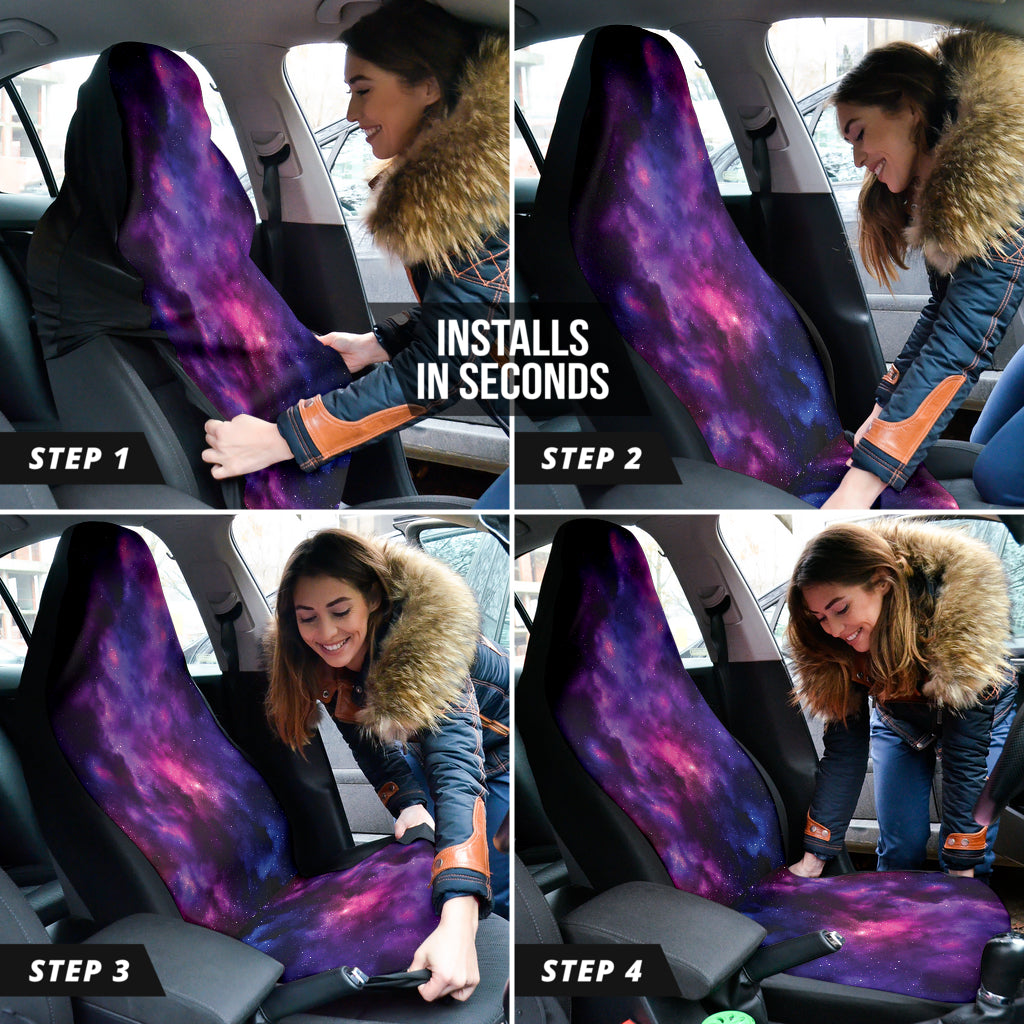 Purple Galaxy Car Seat Covers 210101