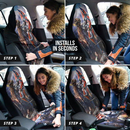 US American Civil War Car Seat Covers Style 2 213001