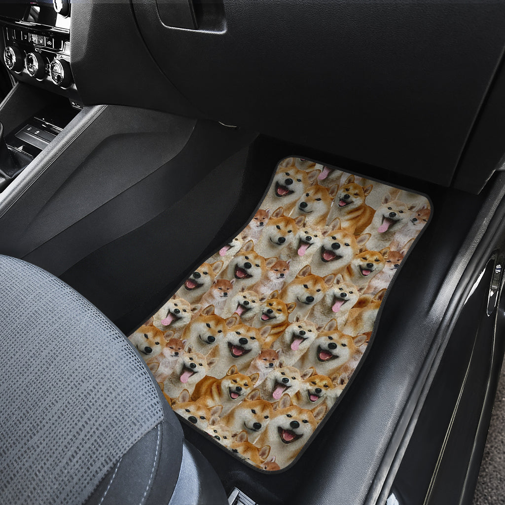 Shiba Inu Full Face Car Floor Mats 211302