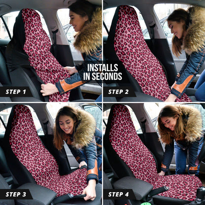 Leopard Pink Skin Car Seat Covers 211701