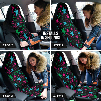 Stars Colorful Car Seat Covers 210302
