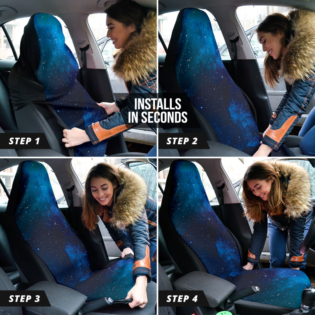 Blue Galaxy Car Seat Covers 210101