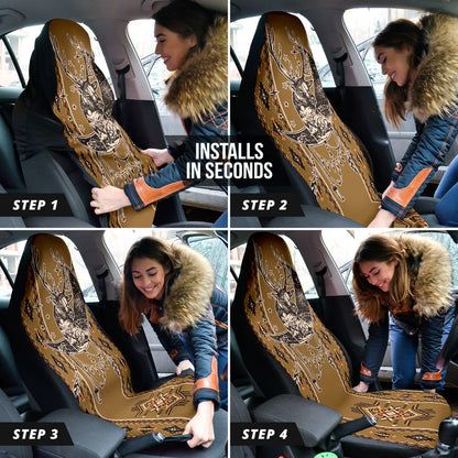 Deer Boho Seamless Car Seat Covers 211701