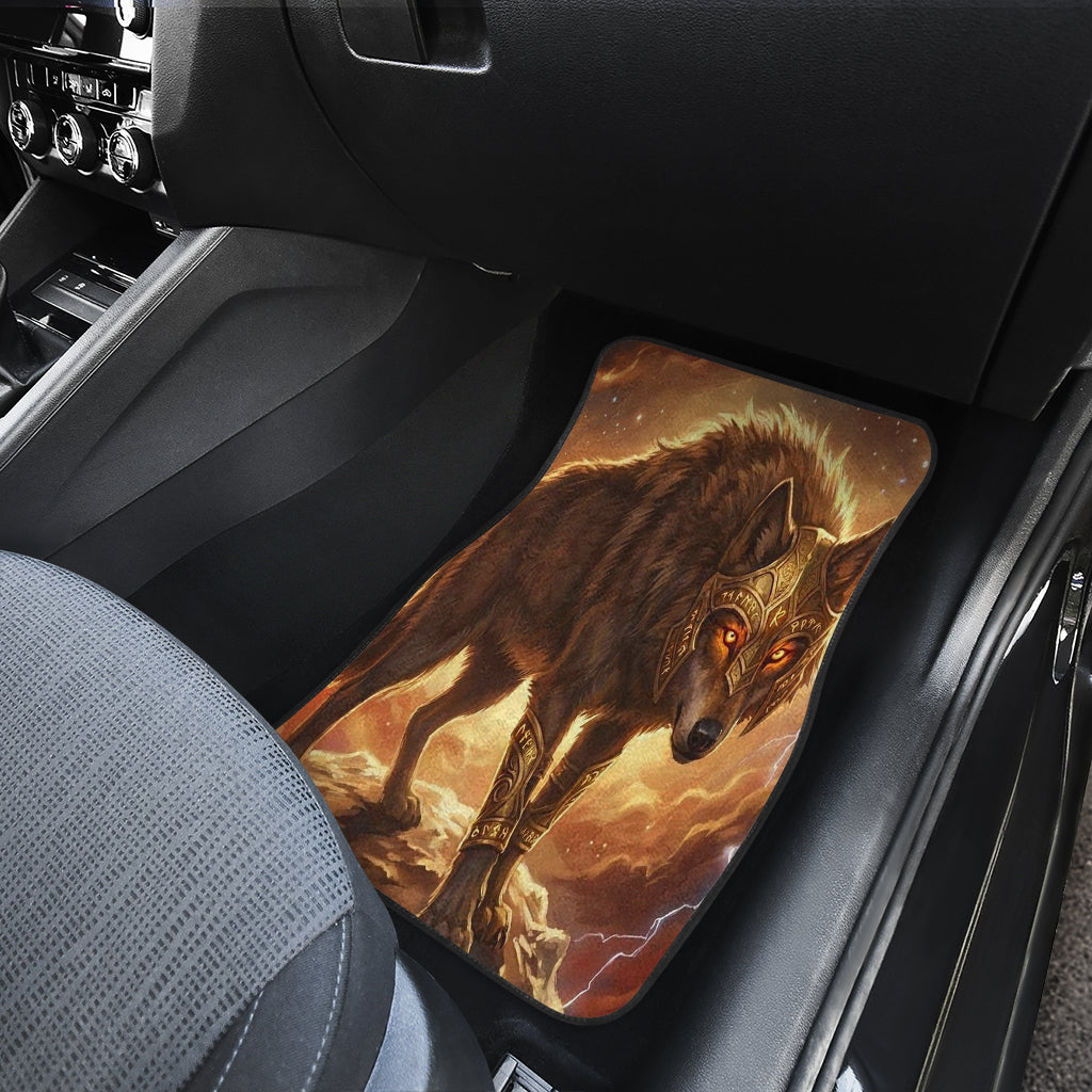 Epic Celestial Wolf Warrior Digital Printing Car Floor Mats 211402