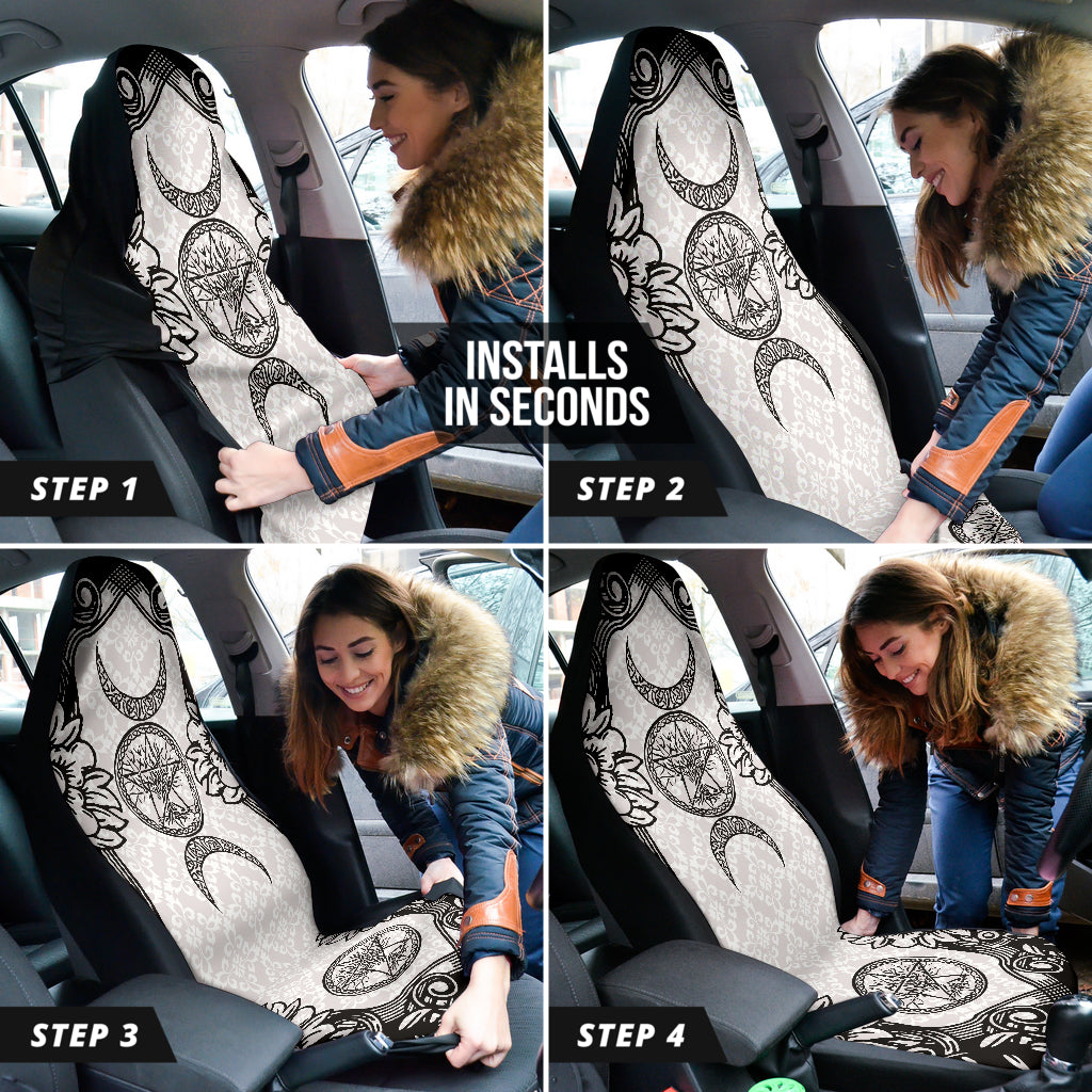 Triple Moon Wicca Car Seat Covers 212801