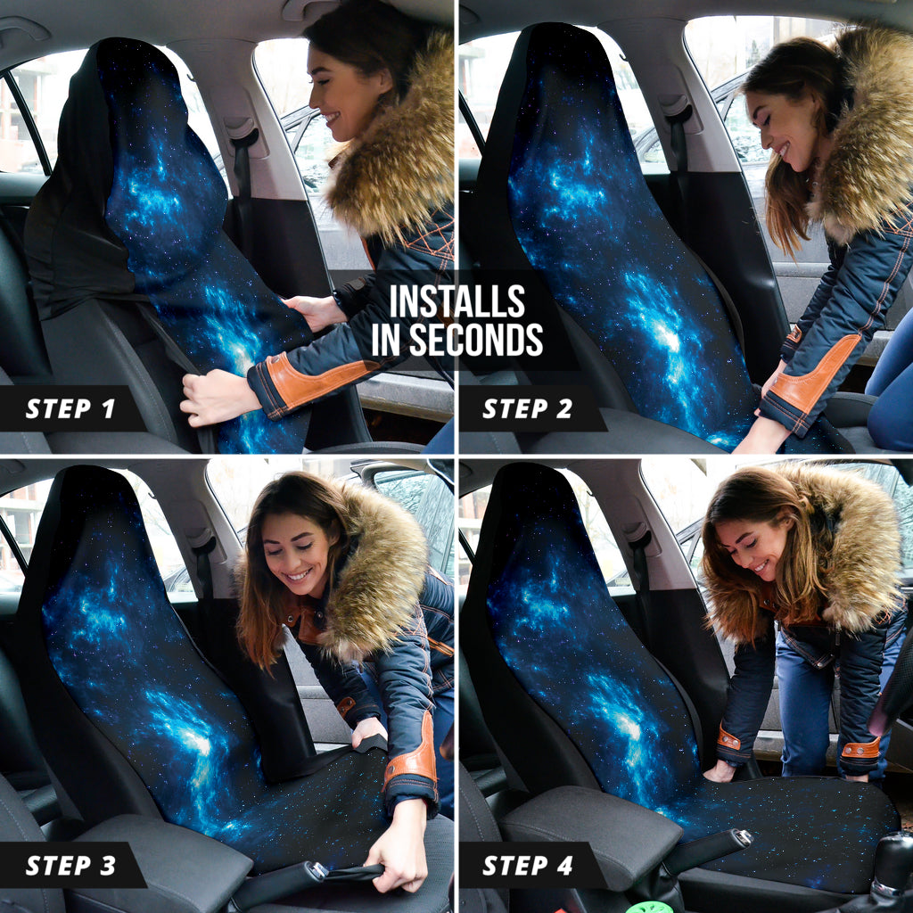Blue Dark Galaxy Car Auto Seat Covers 210101
