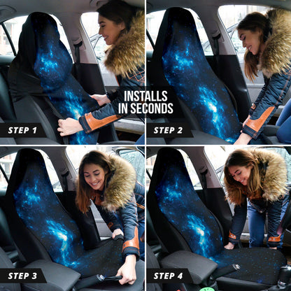 Blue Dark Galaxy Car Auto Seat Covers 210101