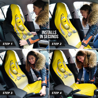 Racing Goes Nuts In Nascar M&M Chocolate Car Seat Covers 211402