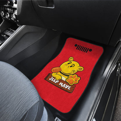 Jeep Grill Car Floor Mats Eugene The Jeep Red Black 211501