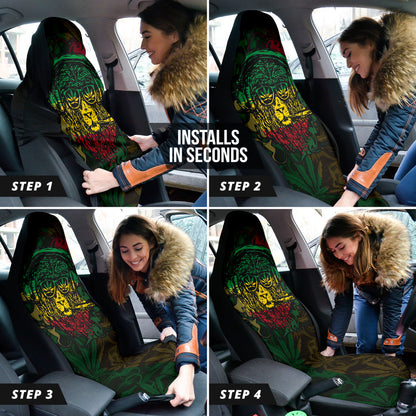 Jamaica and Rasta Lion Car Seat Covers 211701