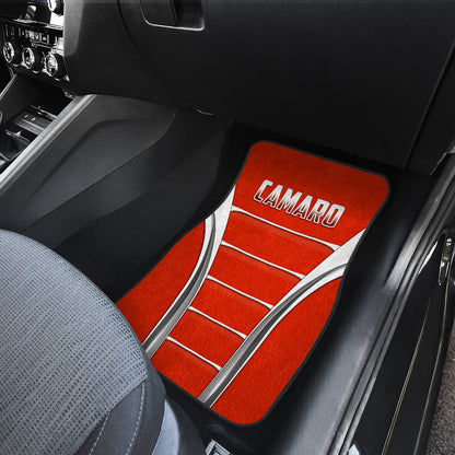 Camaro Red Style Car Floor Mats 211401