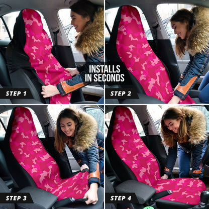 Pink Camouflage Car Seat Covers 211601