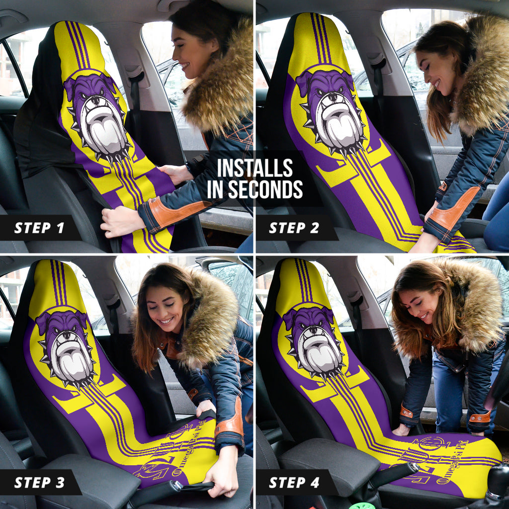 Omega Psi Phi Bulldog Iron Car Seat Covers 212401